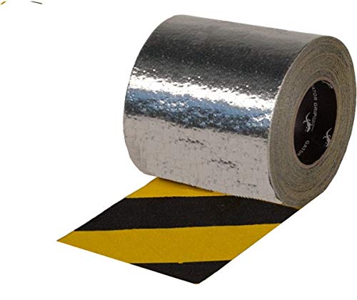 Gator Grip Foil Backed Non-Slip Tape (6" x 20 Yard, Yellow/Black, 2)