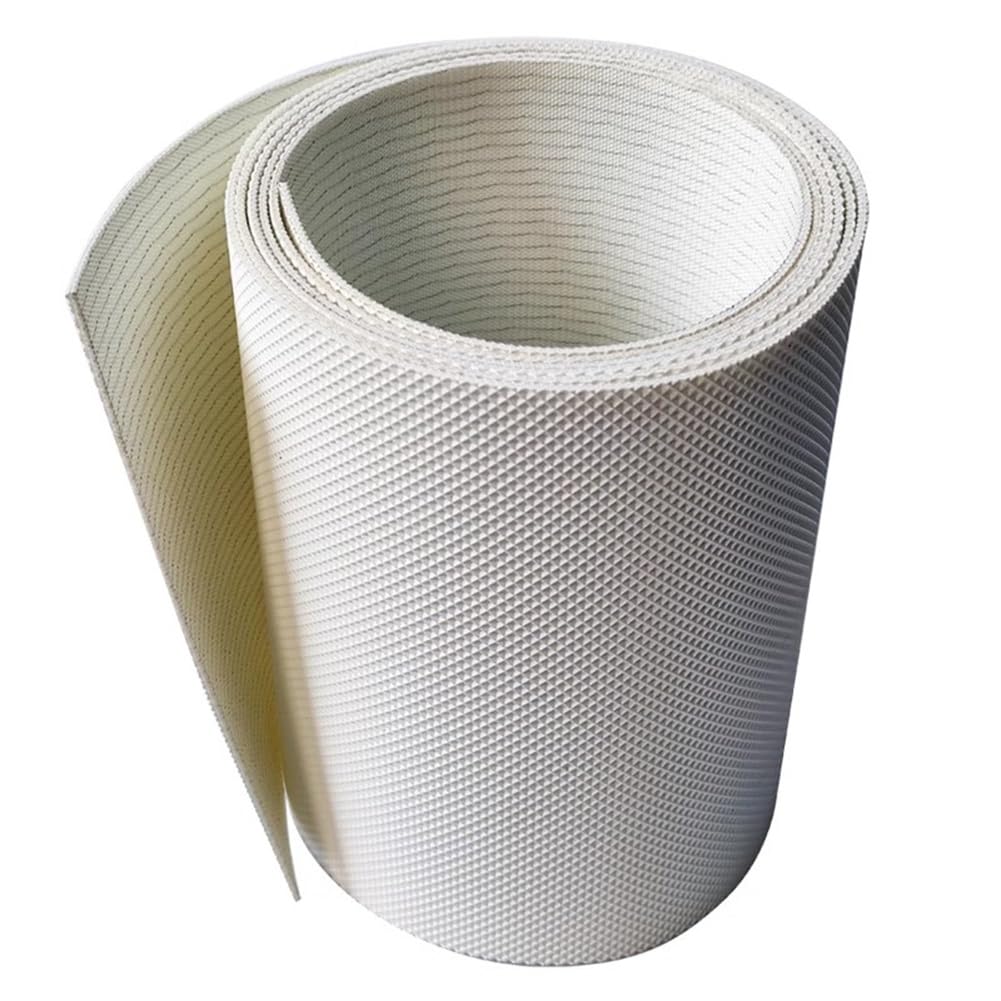 YJEUZCD Light-Duty Conveyor PU Food Belt, Commercial Production Conveyor Belt, Factories Transport Bucket Pulley Replacement Belt Material(2.6x16.4 ft)