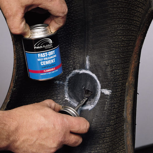 Patch Rubber Company 16452 Fast-Dry Self-Vulcanizing Cement, for Dual or Heat Cure Patches, Patch Plugs, Plug Stems, Bow Tie Inserts, Repair Inserts, Balance Pads on Radial or Bias Tires (1 Gallon)