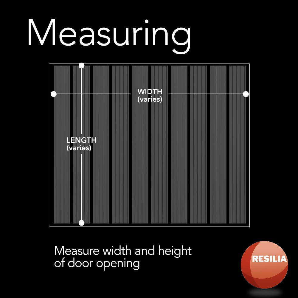 RESILIA Vinyl Replacement Strip Curtain for Walk in Freezers, Coolers, & Warehouse Doors - Industrial Grade Thermal Insulating Plastic Curtains, 8” x 150’ PVC Roll, Clear
