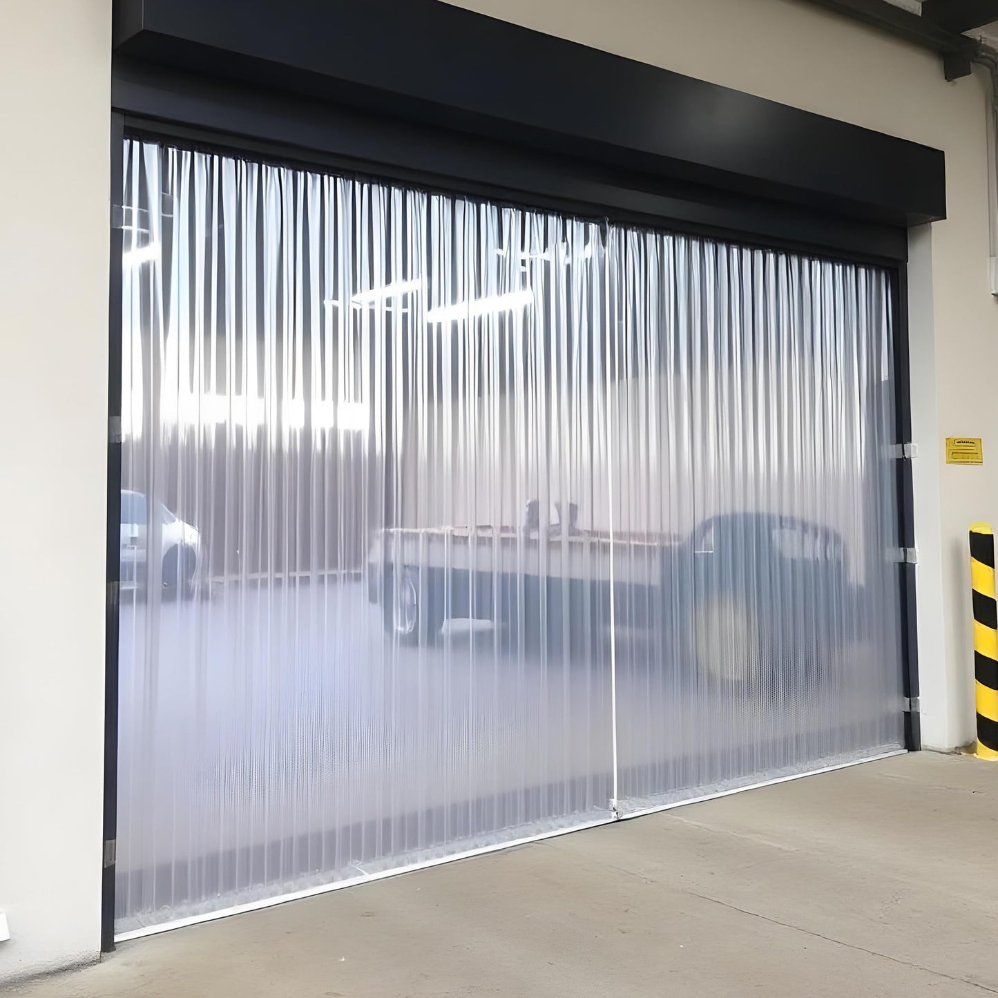 RESILIA Vinyl Replacement Strip Curtain for Walk in Freezers, Coolers, & Warehouse Doors - Industrial Grade Thermal Insulating Plastic Curtains, 8” x 150’ PVC Roll, Clear